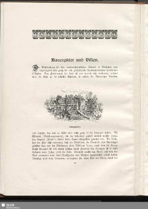 Bauerngüter und Villen