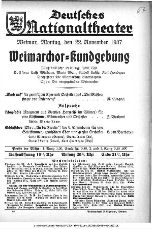 Weimarchor-Kundgebung