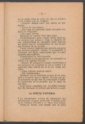 La niñita Victoria