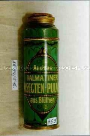 Blechdose für "DALMATINER INSECTEN-PULVER"