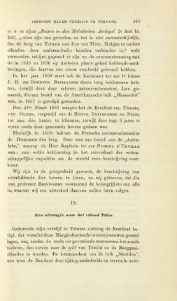 IX. Een uitstapje naar het eiland Tidor