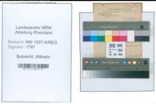 Entnazifizierung Wilhelm Bubrecht , geb. 00.00.0000 (Justizsekretaer)