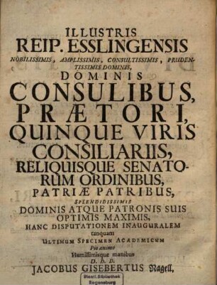Dissertatio Inauguralis Iuridica De Divortiis
