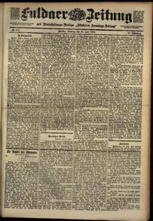 Ausgabe vom Montag, den 30. Juli 1900.