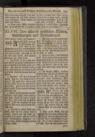 XLVIII. Von allerley geistlichen Nöthen, Anfechtungen und Versuchungen.