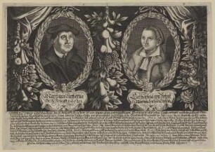 Doppelbildnis des Martinus Lutherus und der Katharina von Bohre