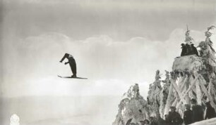 Altenberg. Skispringen auf der Sachsenschanze am Geisingberg