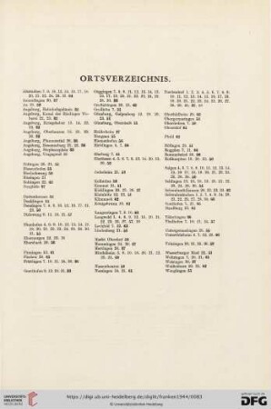 Ortsverzeichnis