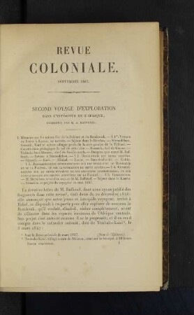 Second voyage d'exploration