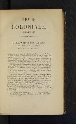 Second voyage d'exploration