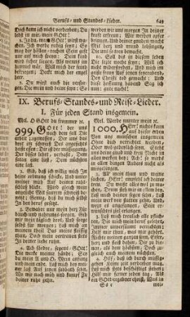 649-660, IX. Berufs-Standes- und Reise-Lieder.