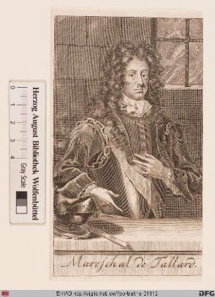 Bildnis Camille d'Hostun Tallart, marquis de La Baume, comte de T., 1712 duc d'Hostun