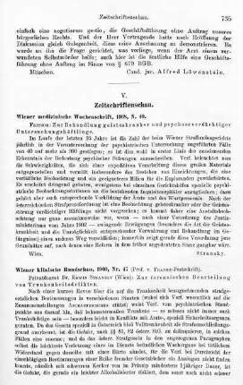 735-736, Wiener klinische Rundschau, 1909, Nr. 47