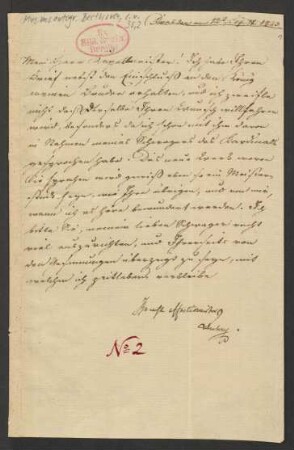 Brief an Ludwig van Beethoven : 12.09.1823