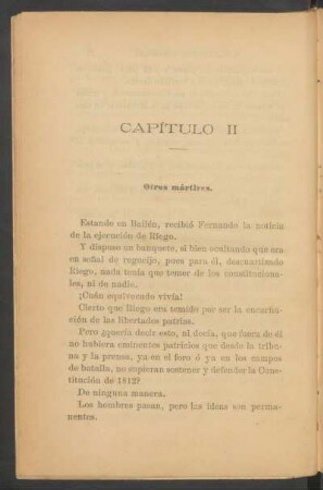 Capítulo II - Otros mártires.