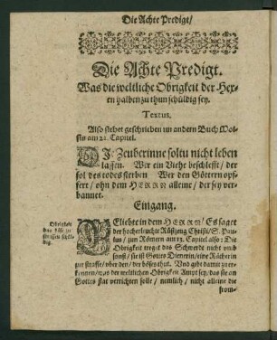 Textus. Also stehet geschrieben im andern Buch Moisis am 22. Capitel.