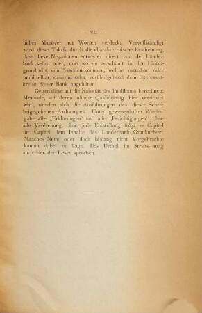 Affaire Länderbank : Interpellation der Vereinigten Linken am 23.11.1881 ; Interpellations-Beantwortung seitens der Regierung am 3.12.1881 ; Debatte im Hause der Abgeordneten am 14. und 15.12.1881 über das Verhaltnis der Regierung zur ...Länderbank