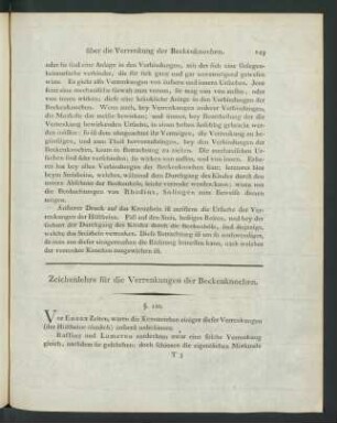 Zeichenlehre für die Verrenkungen der Beckenknochen