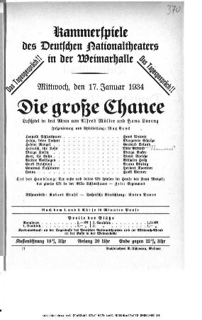 Die große Chance