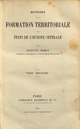 Histoire de la formation territoriale des états de l'Europe centrale, 2