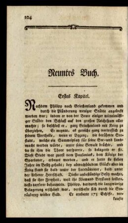 Neuntes Buch
