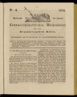 No 4. 24. Januar. 1834