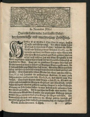 Das erste Laster wider das fünffte Gebot/ ... - Das letzte Laster wider das fünffte Gebot/ ...