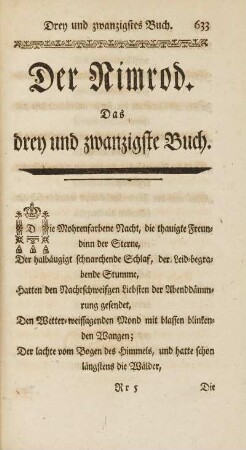 Das drey und zwanzigste Buch.
