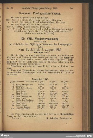 Die XVIII. Wanderversammlung