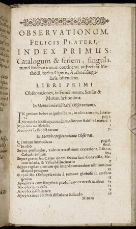 Index Primus