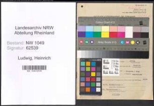 Entnazifizierung Heinrich Ludwig , geb. 30.03.1901 (Gastwirt)