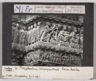 Arles, St. Trophime: Westportal, Fries links