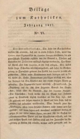 XXXIII-XLVIII Beilage Nr. VI