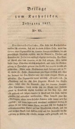XXXIII-XLVIII Beilage Nr. VI