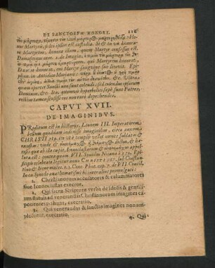 Caput XVII. De Imaginibus.