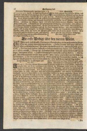... über den vierten Psalm