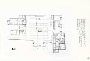 Rathaus, Berlin-Steglitz (Diplomarbeit bei Bernhard Hermkes): Grundriss Erdgeschoss
