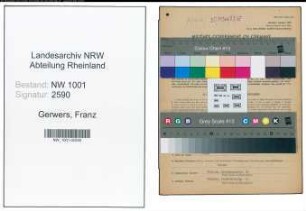 Entnazifizierung Franz Gerwers, geb. 20.07.1899 (Anstreicher)