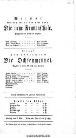 Die Ochsenmenuet