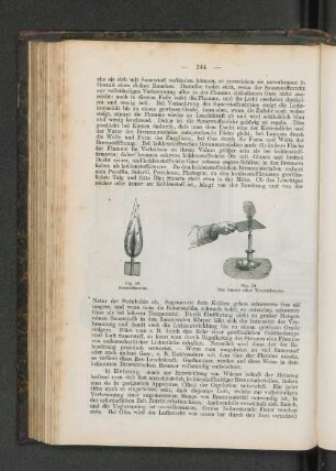 Fig. 58. Kerzenflamme. Fig. 59. Das Innere einer Kerzenflamme.