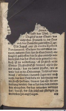 Vergleichung der Alten vnd Newen Manicheer vber dem Artickel von der Sünde : Jn welchem sie in Fünff vnd zwantzig Puncten einerley Lehre führen gleichstimmender Worte gebrauchen vnd einerley meynung vertheidingen. Mit angehengter Verzeichnuss welcher gestalt Christliche vnd bestendige Bekenner der Warheit jrer beider Lere mit der Schrifft Augustino vnd Luthero widersprechen