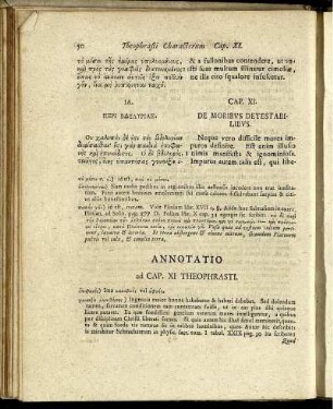 Annotatio ad Cap. XI Theophrasti.