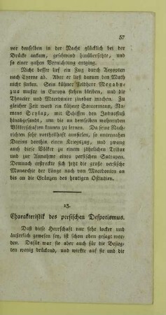 13. Charakteristik des persischen Despotismus