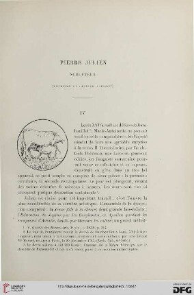 3. Pér. 29.1903: Pierre Julien, [2] : sculpteur