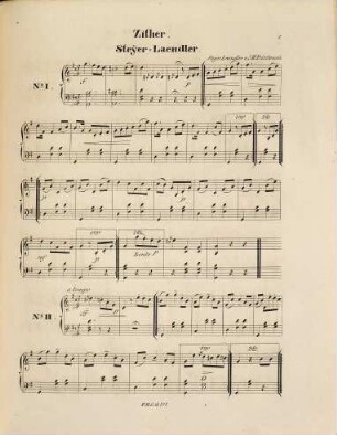 Steyrer-Ländler : für Zither ; mit willkürl. Begleitg. d. Guitarre