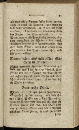 Gute rothe Dinte