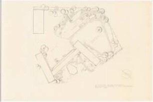 Grünflächen an der Volksschule, Köln-Zollstock: Lageplan mit Gartenplan 1:250