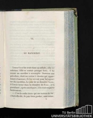 VI. Le Manuscrit.