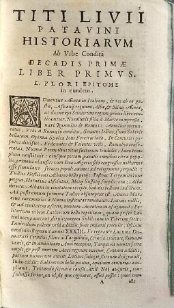 Titi Livii Patavini Historiarvm Libri