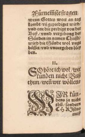 11. So höre ich wol/ wir künden nicht Buß thun/ wen[n] wir wöllen?